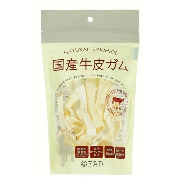 国産牛皮 ストリップ 50g ファッド FAD ダッドウェイペット(50g)