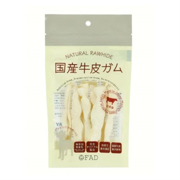 国産牛皮 フラットロール 60g ファッド FAD ダッドウェイペット