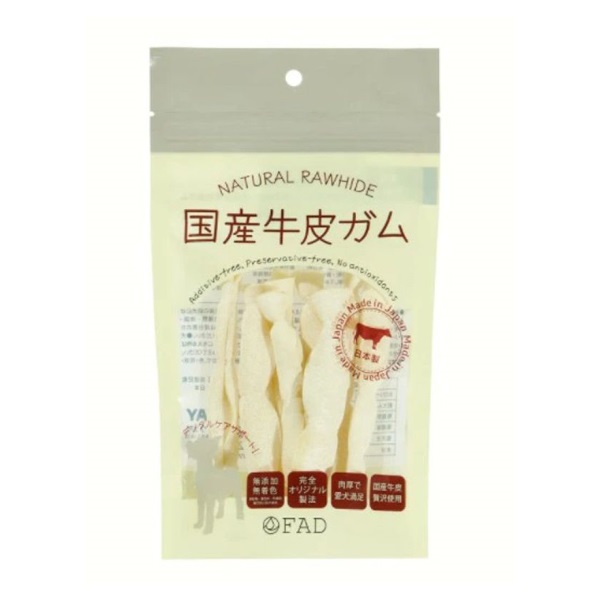 国産牛皮 フラットロール 60g ファッド FAD ダッドウェイペット(60g)