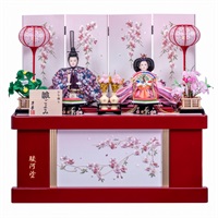 雛人形　収納飾り　寿慶 寿慶 親王収納飾り「月夜桜」 4944358078204 ひな人形 雛人形 | イオン