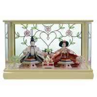 寿慶 親王ケース飾り「詩」 ライトイエロー 4944358078440 ひな人形