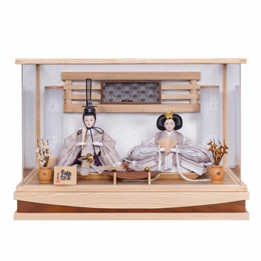 寿慶 親王ケース飾り「清光明雅」 4944358169728 ひな人形 雛人形