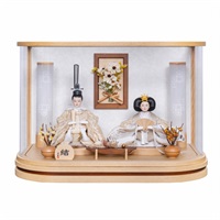 雛人形 親王飾り ケース飾り 寿慶 ひな人形 伝統工芸 寿慶 親王ケース飾り「結」 4944358169735 ひな人形 雛人形 | イオン