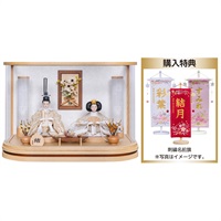 寿慶 五人ケース飾り「まり桜」 4944358078273 ひな人形 雛人形