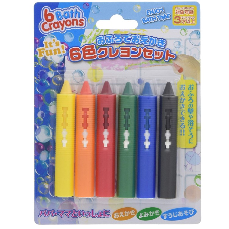 おふろでおえかき6色クレヨンセット 4944358353868 3歳から | イオン