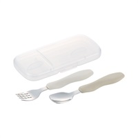 リッチェル トライ おはし持ちスプーン・フォーク ケース付 18ヵ月～ ベビー食器(4945680205863)