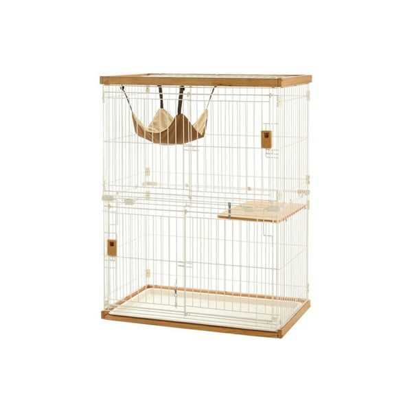 木製お掃除簡単キャットサークル S ライトブラウン 1個 リッチェル