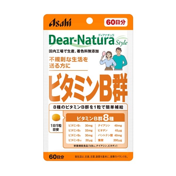 ディアナチュラスタイル ビタミンB群 60日分 60粒 ディアナチュラ Dear‐Nature アサヒグループ食品 【栄養機能食品】(60日分)