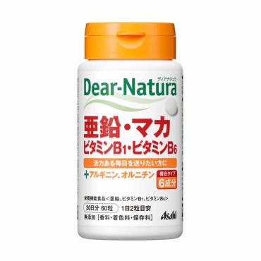 ディアナチュラ 亜鉛・マカ・ビタミンB1・B6 30錠 ディアナチュラ Dear-natura アサヒグループ食品 【栄養機能食品】