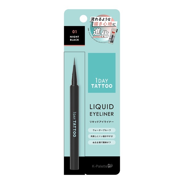 K-パレット 1DAY TATTOO リキッドアイライナーa 0.67ml K-Palette(01 ナイトブラック)