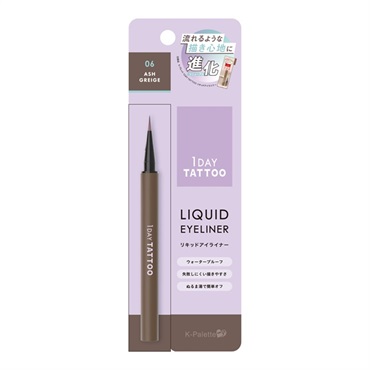 K-パレット 1DAY TATTOO リキッドアイライナーa 0.67ml K-Palette(06 アッシュグレージュ)