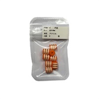 アクリルビーズ 円柱 8個入 オレンジ8×9mm(315/0428)