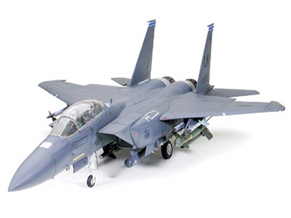 F15ストライクイーグルのバンカーバスター搭載機塗装済完成品 タミヤ エアークラフトシリーズ 1/32 F-15E ストライクイーグル