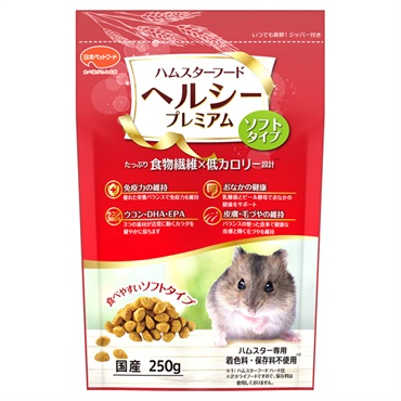 ハムスターフード ヘルシープレミアム ソフトタイプ 250g 日本ペットフード
