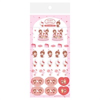 透明シールシート モンチッチ×キティ