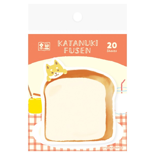 型抜きふせん(パンとイヌ)