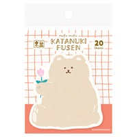 型抜きふせん(もふもふくま)