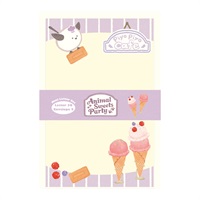 Animal Sweets Party ミニレターセット(ピヨピヨカフェ)