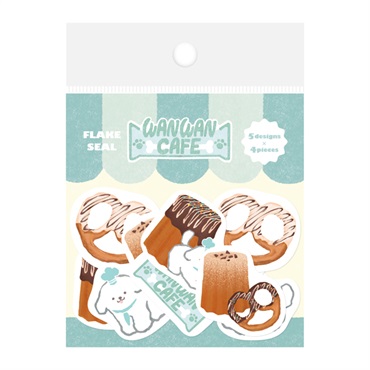 Animal Sweets Party フレークシール(ワンワンカフェ)