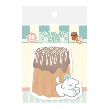 Animal Sweets Party ダイカット付箋(ワンワンカフェ)