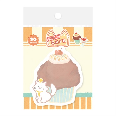 Animal Sweets Party ダイカット付箋(ニャンコカフェ)