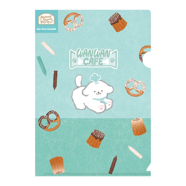 Animal Sweets Party A5クリアファイル(ワンワンカフェ)