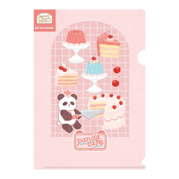 Animal Sweets Party A5クリアファイル(パンダカフェ)