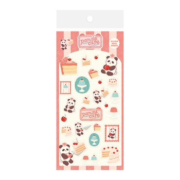 Animal Sweets Party クリアシールシート(パンダカフェ)