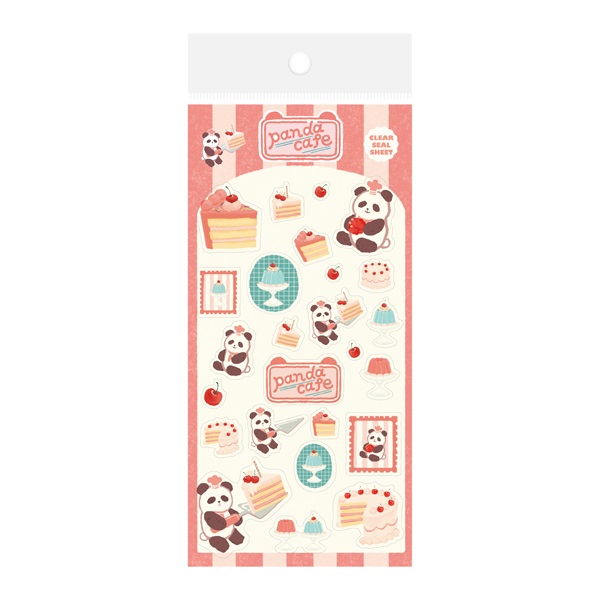 Animal Sweets Party クリアシールシート(パンダカフェ)