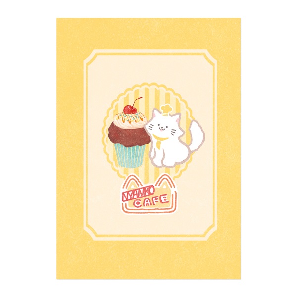 Animal Sweets Party 中綴じノート(ニャンコカフェ)