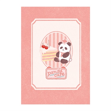 Animal Sweets Party 中綴じノート(パンダカフェ)