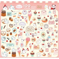 100ピースシール(Animal Sweets Party)