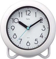 フェリオ 掛置兼用時計 防滴クロック バブルコート FEW130WH(4952324913022)