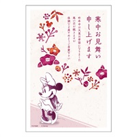 寒中見舞い　はがき　ディズニー　３枚 寒中見舞いはがき 3枚入 ディズニー 通常郵便はがき イラスト印刷済