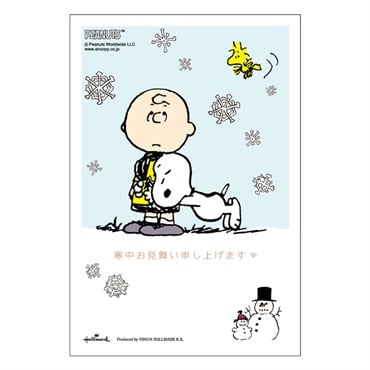 寒中見舞いはがき 3枚入 スヌーピー 通常郵便はがき イラスト印刷済