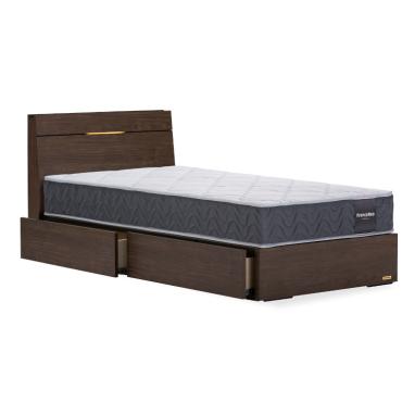 イオン　フレームベッド　美品 ホームコーディ ヘッドと収納が選べるベッドフレーム・フラット