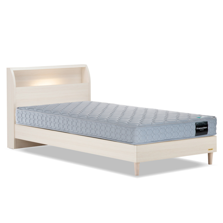 フランスベッド　ベッドフレーム＆マットレスセット　PSC194 LG ＋TW-010α　シングル　(4954281630905)