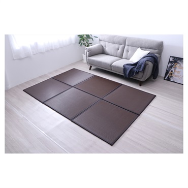 ユニット畳 PPスカッシュ(ブラウン-単品（1枚入り）)