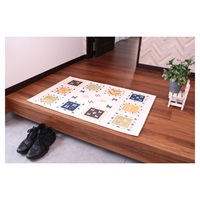 玄関マット ギャベル 50×80cm(アイボリー)