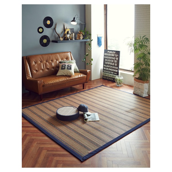 竹ラグ FXヴィンテージ ネイビー | イオンスタイルオンライン