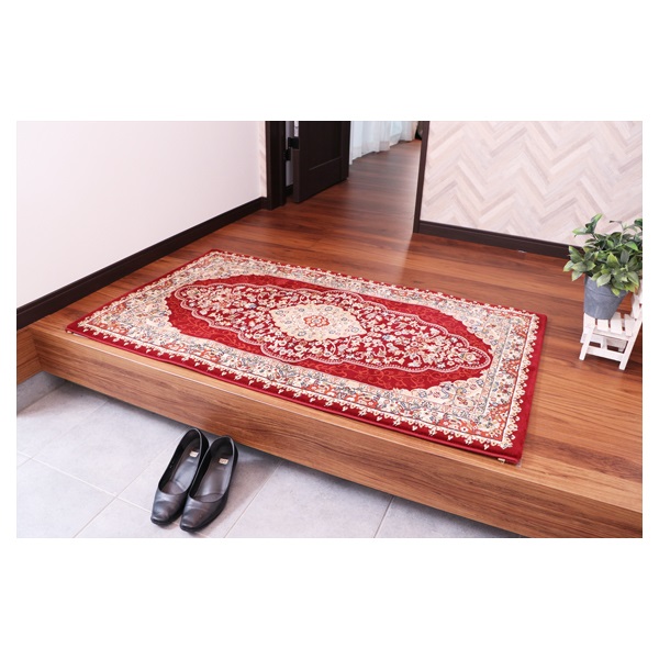 高級 ウィルトン織り 絨毯 メダリオン柄 ベルミラ 240x330cm ワイン 格調高いメダリオン柄ラグ トルコ製ウィルトン織りカーペット ベルミラ