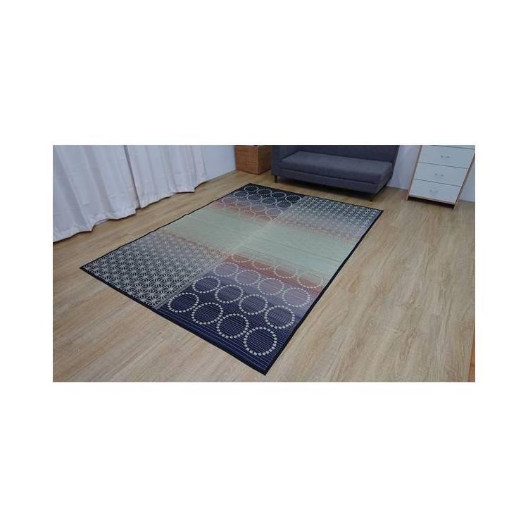 い草ラグ　麻モダン(オレンジ-191×250cm)