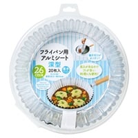 アルファミック　フライパン用アルミシート　深型20枚入　洗い物なし(26cm用)