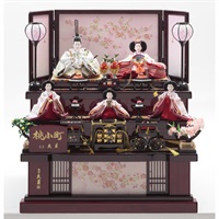 久月 三段収納飾り「桃小町 結月」 4960282394111 ひな人形 雛人形