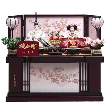 収納式ひな人形 久月 桃小町 久月 親王収納飾り「桃小町 美咲」 4960282394159 ひな人形 雛人形