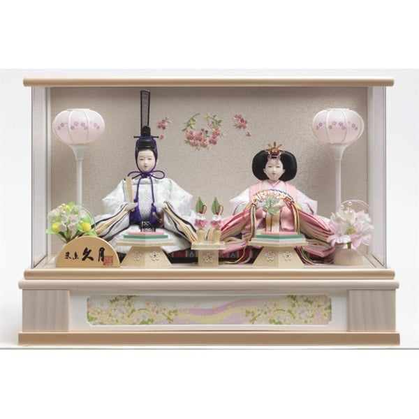 久月 親王ケース飾り「小雪」 4960282394173 ひな人形 雛人形 | イオン