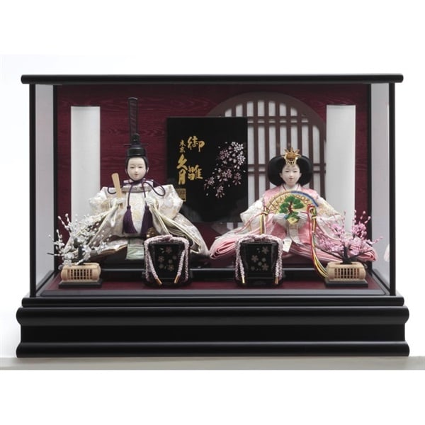 久月 親王ケース飾り「美桜」 4960282394180 ひな人形 雛人形 | イオン