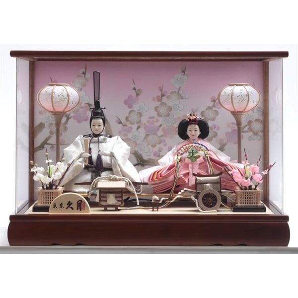 久月 親王ケース飾り「梅花」 4960282394289 ひな人形 雛人形 | イオン