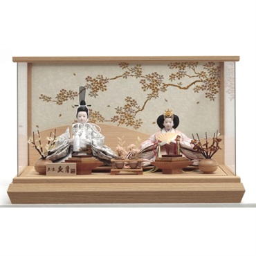 完売】久月 親王ケース飾り「愛桜」 4960282394333 ひな人形 雛人形