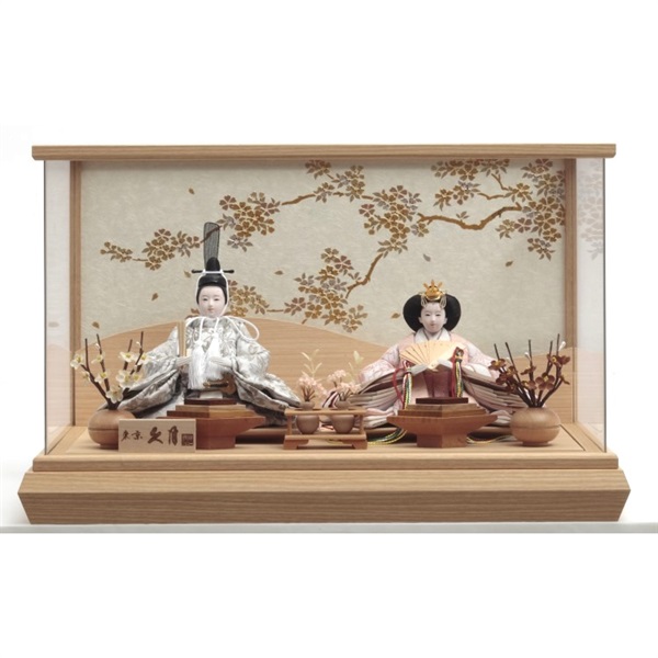 久月 親王ケース飾り「愛桜」 4960282394333 ひな人形 雛人形 | イオン